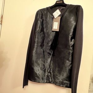 gucci black calf sweater 2013 3 08 nwt $1795 sold out runway fashion show